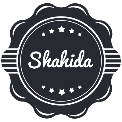 Shahida badge logo