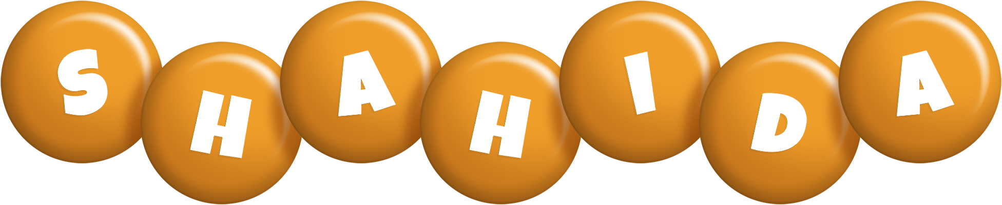 Shahida candy-orange logo