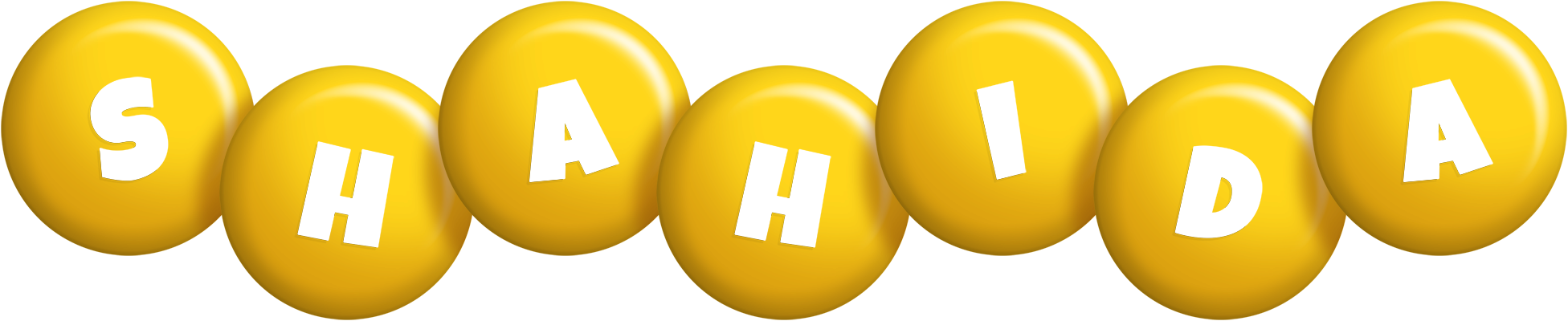 Shahida candy-yellow logo