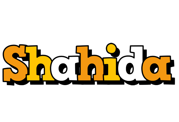 Shahida cartoon logo