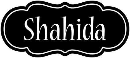 Shahida welcome logo