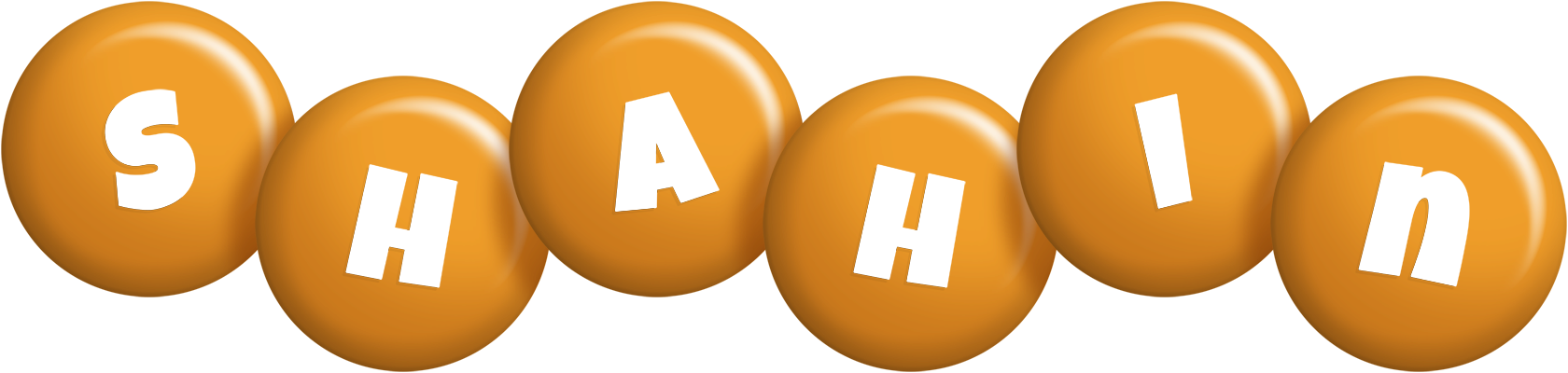 Shahin candy-orange logo