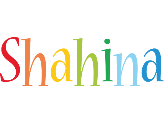 Shahina birthday logo