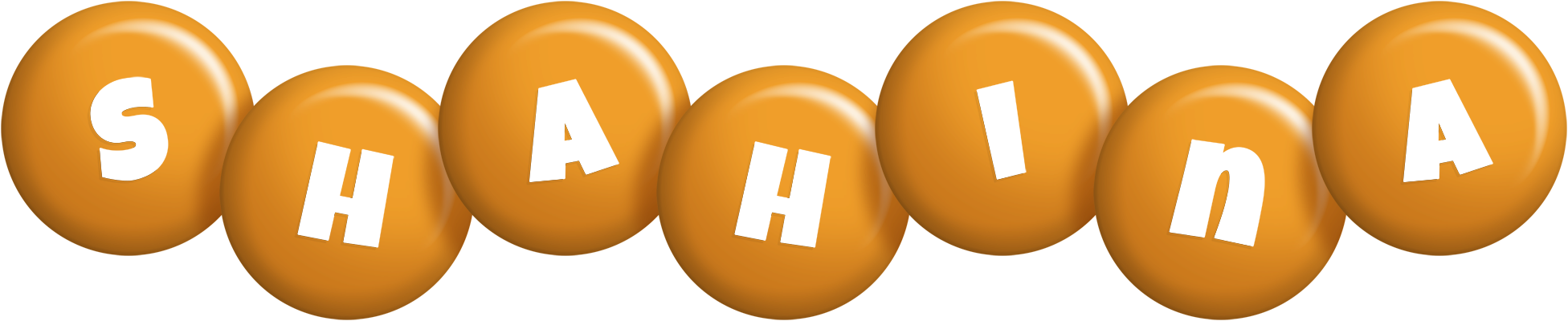 Shahina candy-orange logo
