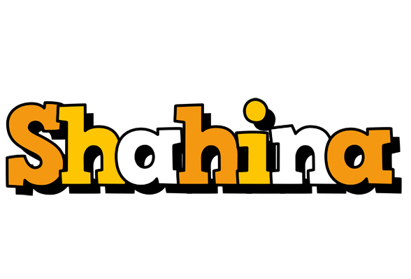 Shahina cartoon logo