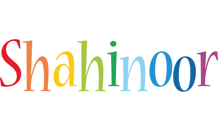 Shahinoor birthday logo