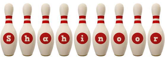 Shahinoor bowling-pin logo