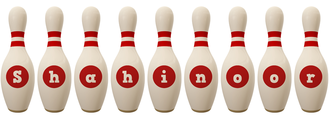 Shahinoor bowling-pin logo