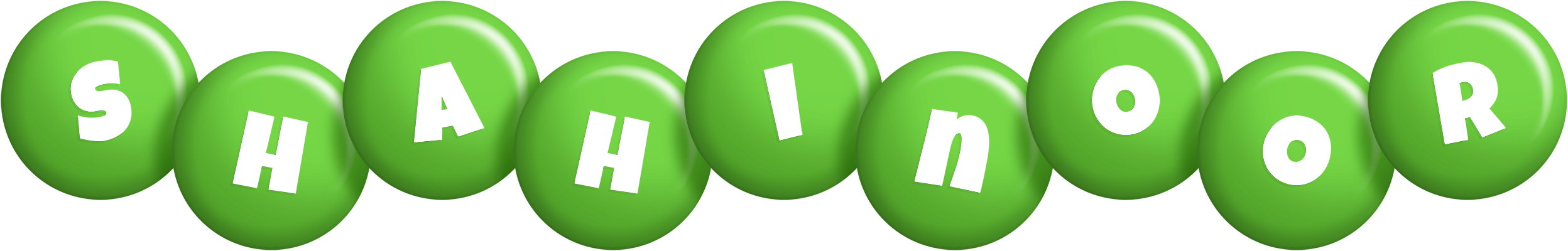 Shahinoor candy-green logo