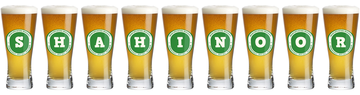 Shahinoor lager logo
