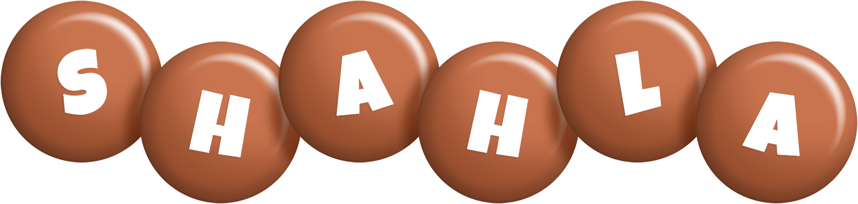 Shahla candy-brown logo