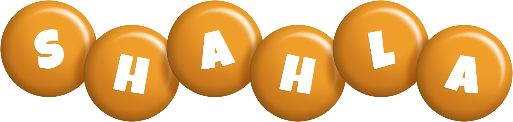 Shahla candy-orange logo
