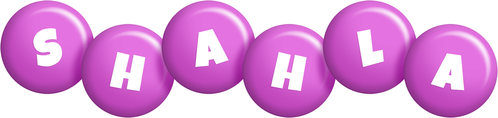 Shahla candy-purple logo
