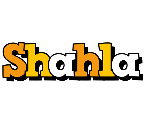 Shahla cartoon logo