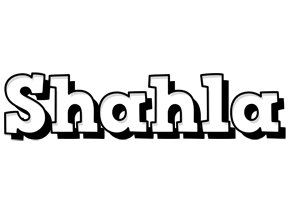 Shahla snowing logo