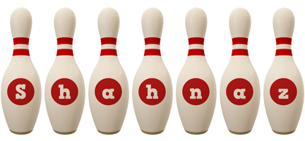 Shahnaz bowling-pin logo