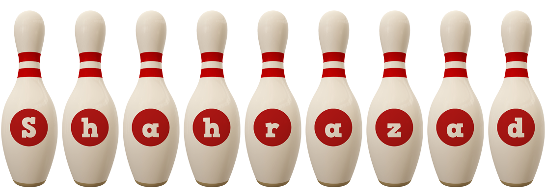 Shahrazad bowling-pin logo