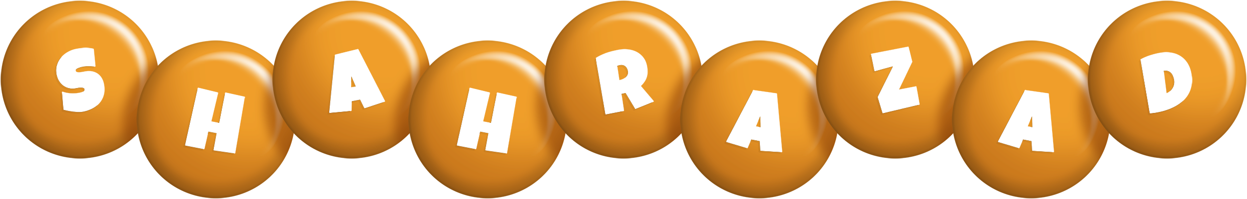 Shahrazad candy-orange logo