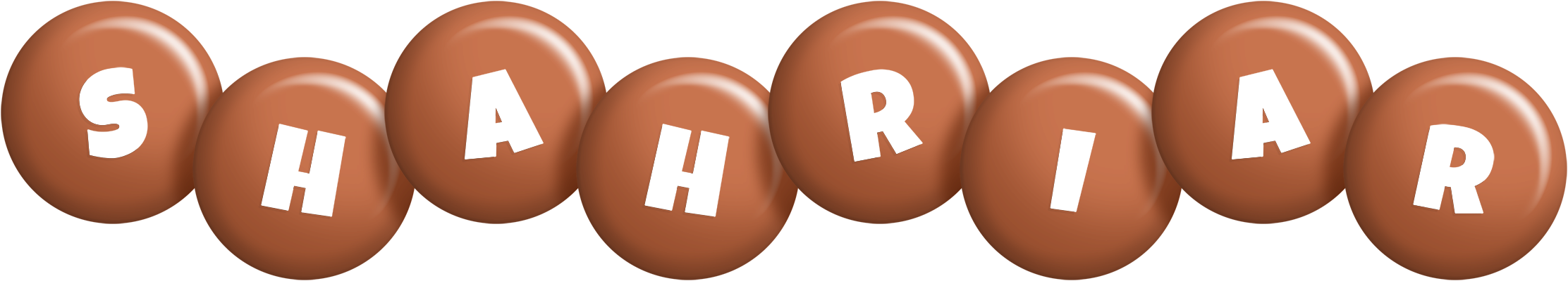 Shahriar candy-brown logo