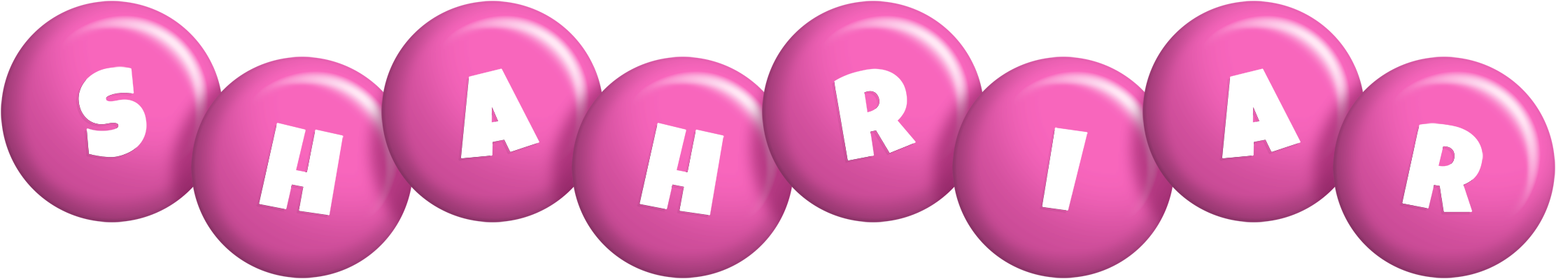 Shahriar candy-pink logo