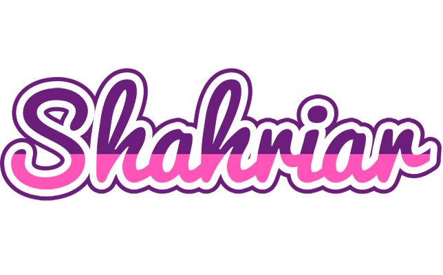 Shahriar cheerful logo