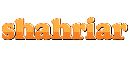 Shahriar orange logo