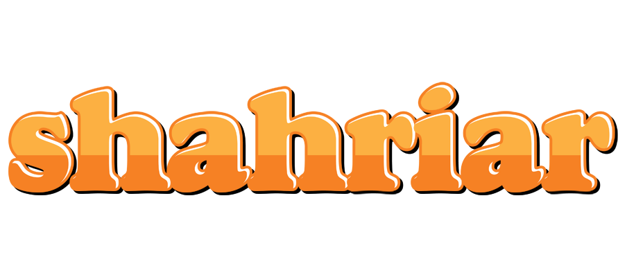 Shahriar orange logo