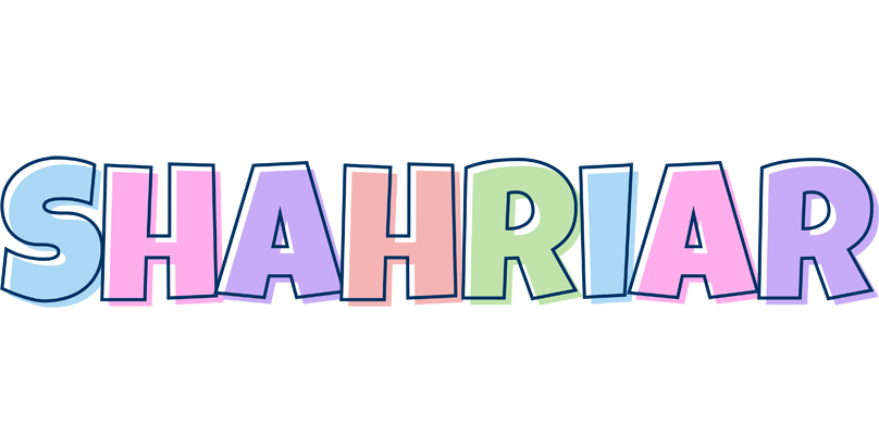 Shahriar pastel logo
