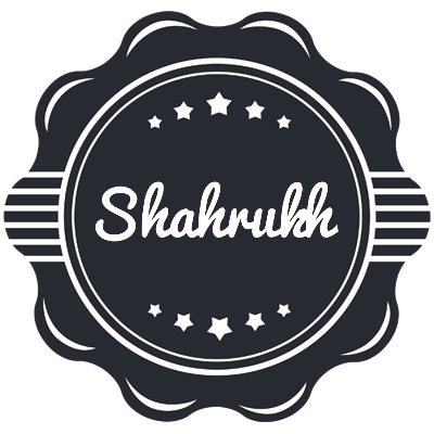 Shahrukh badge logo