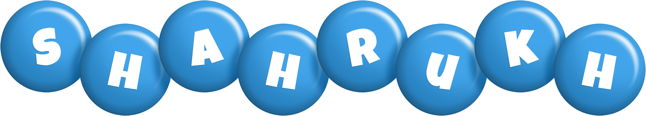 Shahrukh candy-blue logo