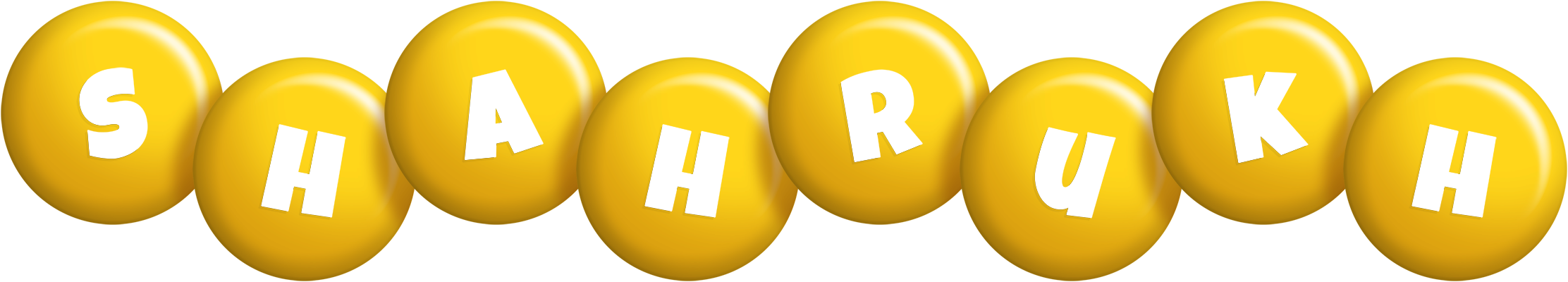 Shahrukh candy-yellow logo