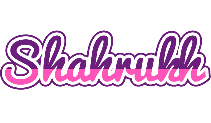 Shahrukh cheerful logo