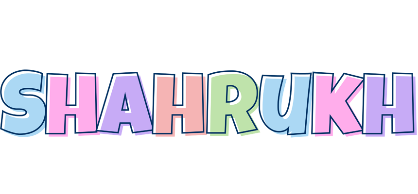 Shahrukh pastel logo