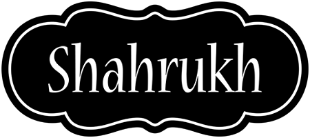 Shahrukh welcome logo