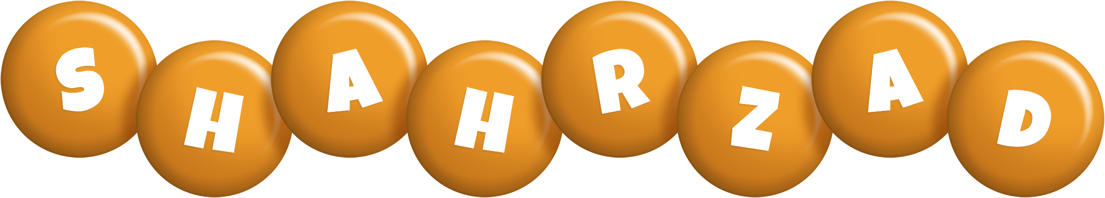Shahrzad candy-orange logo