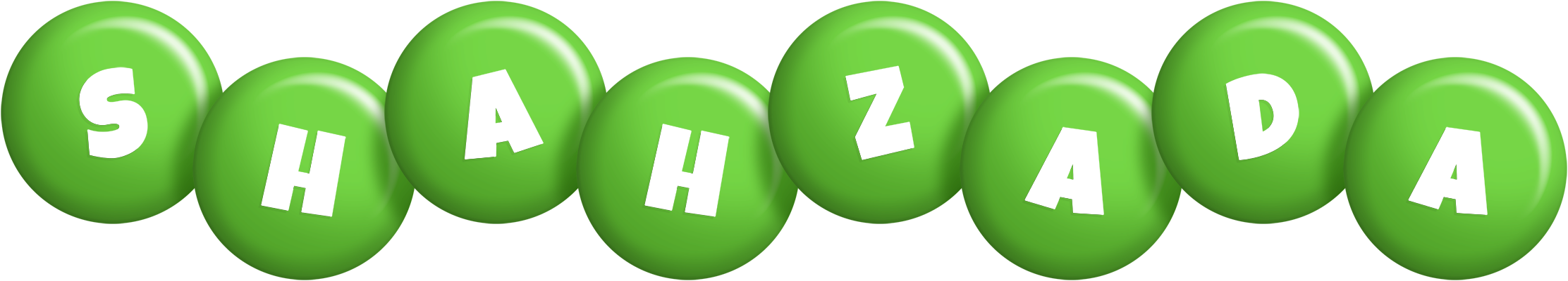 Shahzada candy-green logo