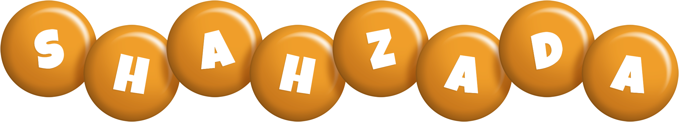 Shahzada candy-orange logo