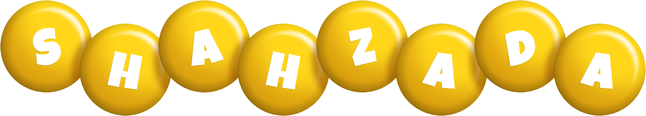 Shahzada candy-yellow logo