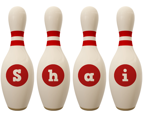 Shai bowling-pin logo