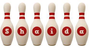 Shaida bowling-pin logo