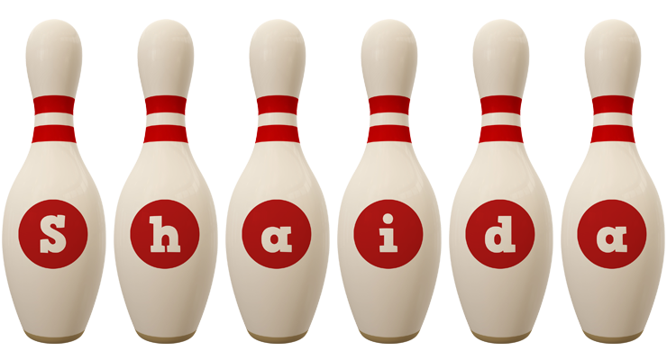 Shaida bowling-pin logo