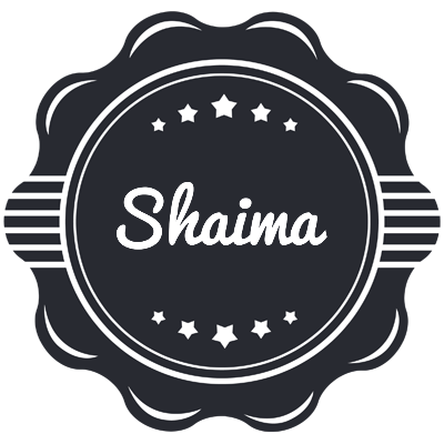 Shaima badge logo
