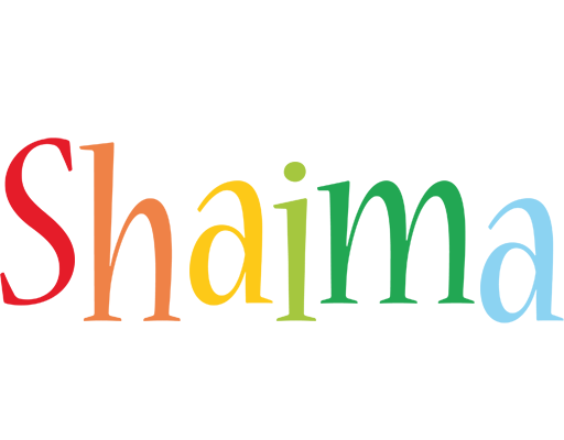 Shaima birthday logo
