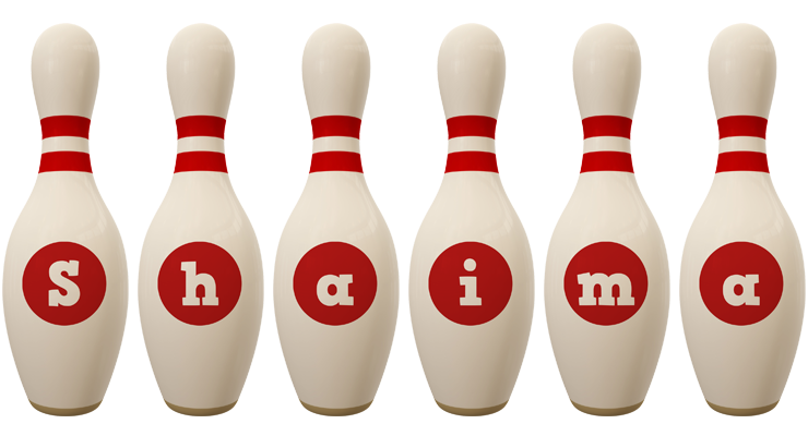 Shaima bowling-pin logo