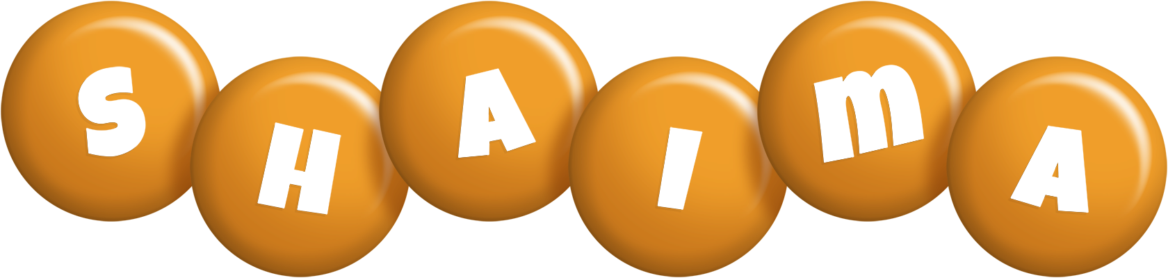 Shaima candy-orange logo