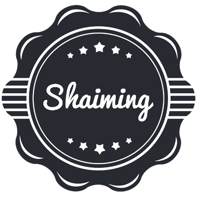 Shaiming badge logo