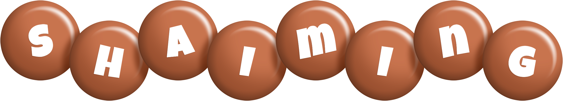 Shaiming candy-brown logo