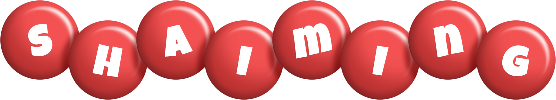 Shaiming candy-red logo