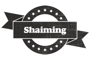 Shaiming grunge logo
