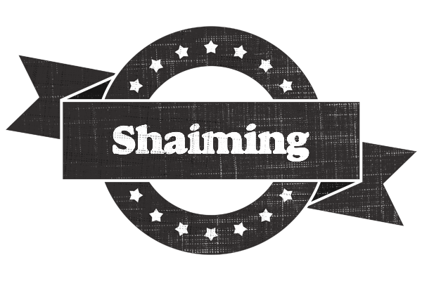 Shaiming grunge logo